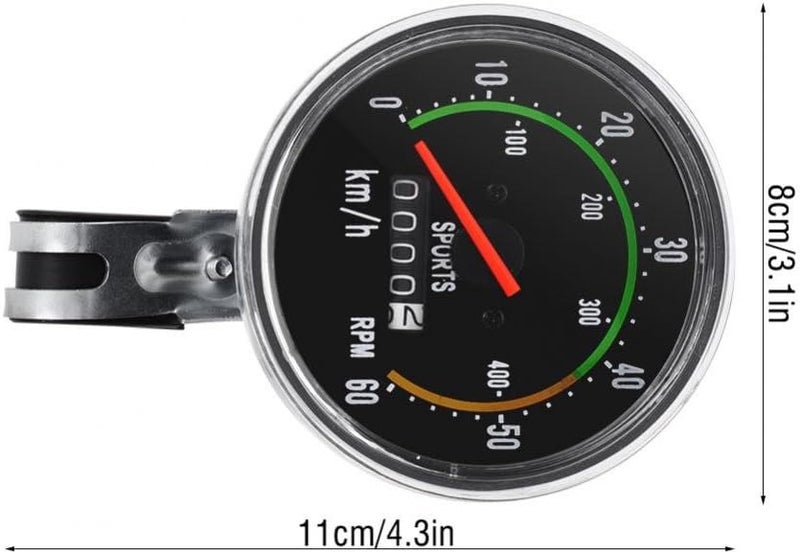 woobles Bicycle Computer, Mechanical Bike Speedometer Odometer Cycling Stopwatch Cyclocomputer - Image 5